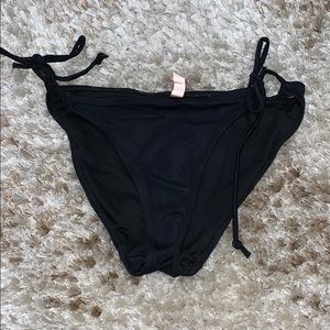 VICTORIA SECRET BLACK BATHING SUIT BOTTOMS